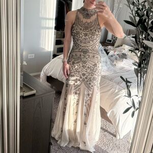 Elegant Embroidered Evening Gown